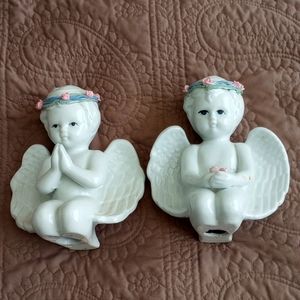 2 Vintage Ceramic angels.